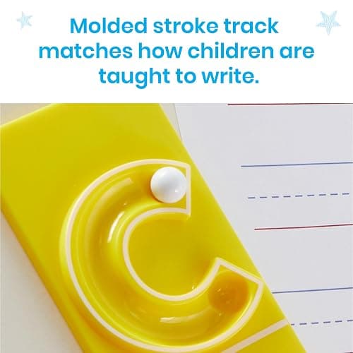 hand2mind MarbleTracers - Lowercase Letters, 24 Letter Tracing Trays, 10 Marbles, Preschool Learning Activities, Fine Motor Skills Toys, Kindergarten Centers for Classroom, Handwriting Practice thumbnail 4
