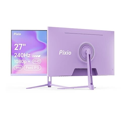 Pixio PX279 Wave Purple 27 inch 240Hz Refresh Rate FHD 1080p Resolution Fast IPS Panel 1ms GTG Response Time Gaming Monitor with Adaptive Sync - Image 1