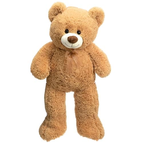 HollyHOME Big Teddy Bear, Large Bear Stuffed Animal with Footprints,36”,Tan | Cute Soft Cuddly Plush, Birthday & Holiday Gifts for Kids,Girlfriend,Wife, Baby Shower Decor, Perfect Bedtime Companion thumbnail 8