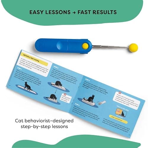 Cat Training Clicker with Detachable Wearable Finger Clicker & Target Stick – Positive Reinforcement Training Tool for Cats – Ideal for Behavior, Tricks & Enrichment thumbnail 6