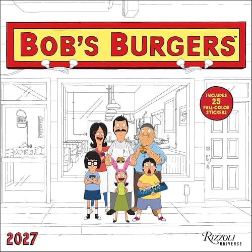 Bob's Burgers 2027 Wall Calendar (Includes Stickers) - Image 1