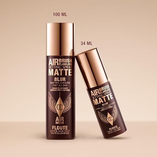 Charlotte Tilbury Airbrush Flawless Matte Setting Spray – Ulta-Fine Mist to Prime & Set Makeup Up to 16Hr – Oil and Shine Control with Blurring Matte Finish, Humidity & Waterproof thumbnail 11