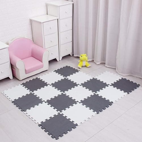 meiqicool 18 Foam Mats Toy Ideal Gift,Colorful Tiles Multi Use,Create & Build A Safe Play Area Interlocking Puzzle eva Non-Toxic Floor for Children Toddler Infant Kids Baby Room & Yard Superyard 0112 thumbnail 2