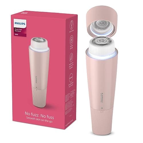 Philips Series 5000 - épilateur visage, épilateur individuel pour femme, sans fil et compact, avec tête hypoallergénique, épilation douce et rapide du visage, retouches faciles, modèle BRR454/00 - Image 1