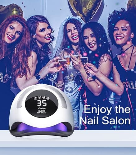 Easkep 120W UV Light for Nails - UV Nail Lamp Nail Dryer UV Lamp for Gel Nails UV LED Nail Lamp Curing Lamp Faster Professional for Home and Salon thumbnail 7