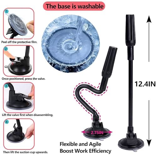 SENNUO Nail Practice Hand with Ultra-Stable Suction Stand | Professional weighted training set for acrylics & gels. Flexible light skin mannequin hand model for nail art extensions. thumbnail 6
