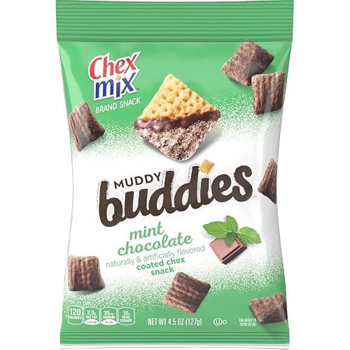 Chex Mix Muddy Buddies, Mint Chocolate, 4.5 Oz (Pack of 7) - Image 1