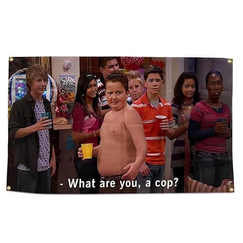 Funny Flag Gibby What are You, A Cop? 3 * 5 Feet With Four Brass Buttonholes For Hanging Suitable For Indoor And Outdoor University Dormitory Party Tapestry - Image 1