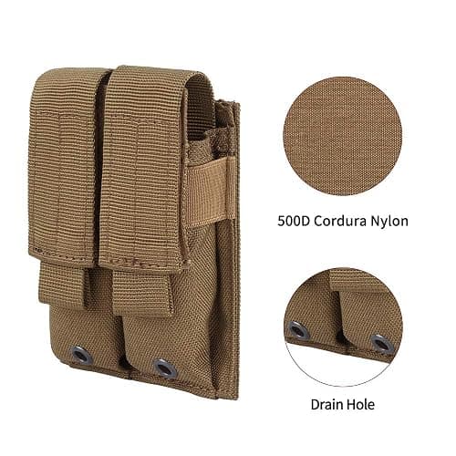 EXCELLENT ELITE SPANKER Molle Single/Double Pistol Mag Pouch Tactical Magazine Pouch Tool Organizer Holder thumbnail 3