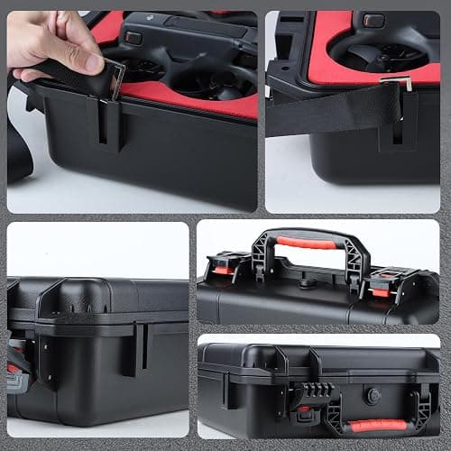 Drogear Waterproof Hard Case for DJI Avata 2 Fly More Combo | Fits DJI Goggles 3 (Not for Goggles N3)/ RC Motion 3 / FPV Remote Controller 3 and Accessories | Up to 8 Batteries | Shockproof, Dustproof thumbnail 4