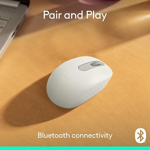 Logitech M196 Bluetooth Wireless Mouse, Compact and Portable Mouse for Laptops, Tablets and More, 12-Month Battery, Smooth Tracking, Compatible with PC and Mac, Windows and macOS - Off White thumbnail 2