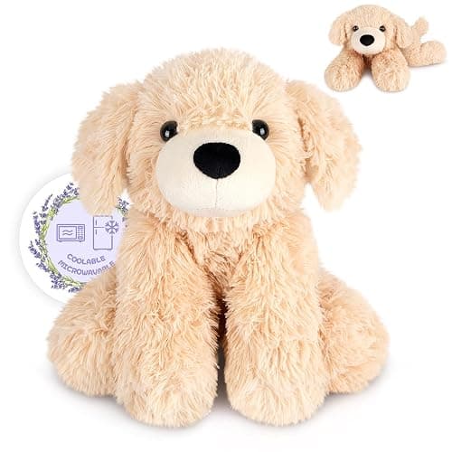 Heatable Stuffed Animal for Cramp Relief - Golden Retriever - Image 1