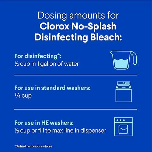 Clorox No Splash Bleach, 117 Fluid Ounces (Package May Vary) thumbnail 4
