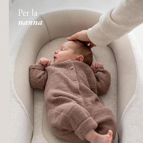 Inglesina Welcome Pod Baby Nest Ergonomico 0-8 Mesi, Riduttore Lettino Traspirante in Bambù e Cotone, Sfoderabile e Lavabile, Quiet Beige thumbnail 5
