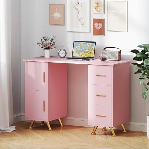 WELLHUT Nail Table for Nail Tech, Manicure Table w/Movable Wrist Rest, Acetone Resistant Nail Desk Salon Station Workstation with 3 Drawers, 2 Large Cabinets for Home Office Spa Beauty Salon thumbnail 8