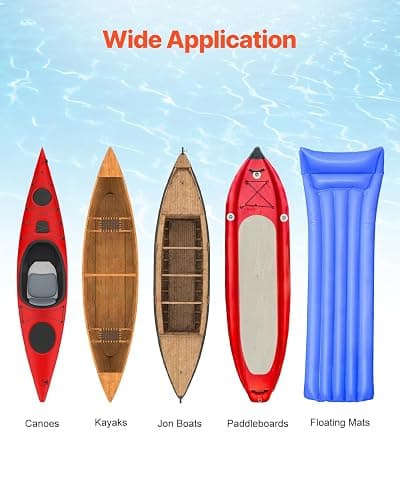 VEVOR Kayak Cart, Heavy Duty 450 LBS Load Capacity Kayak Trailer, Detachable Canoe Trolley Cart with Adjustable Width & Nonslip Support Foot, 12'' Solid Tires for Kayaks Canoes Float Mats Paddleboards thumbnail 6