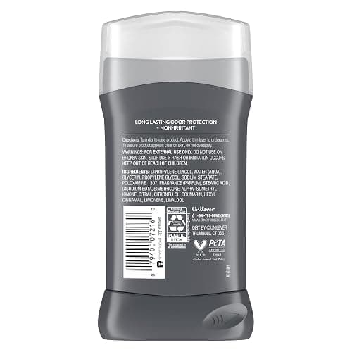 DOVE MEN + CARE Deodorant Stick for Men Clean Comfort 4 Count Aluminum Free 72-Hour Odor Protection Mens Deodorant with 1/4 Moisturizing Cream 3 oz (Pack of 4) thumbnail 3