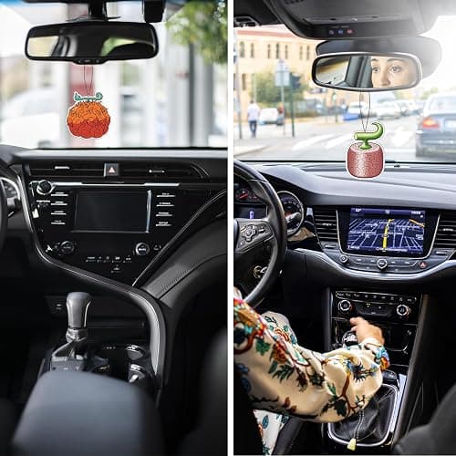 One Piece Anime Fruit Car Air Freshener Cards (8 Pack Refreshing Ice Scent) Cute Anime Accessories for Car Interior Hanging Gift Rearview Pendant Supplies thumbnail 5
