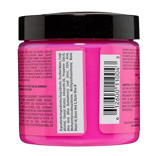 MANIC PANIC Classic Cotton Candy Pink Semi Permanent Hair Color - Bright Pink Hair Dye for Women & Men That Lasts 4-6 Weeks - Vegan, Ammonia & Cruelty-Free - Create & Mix Custom Shades (4oz / 2pk) thumbnail 2