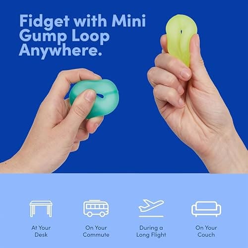 Speks Mini Gump Loop Gel-Filled Stress Balls | Ultra Soft Squishy Fidget Toy for Adults & Teens | Stress Relief & Desk Toy thumbnail 5