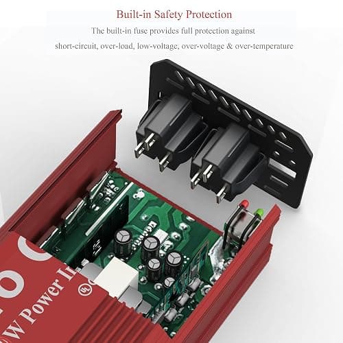 Pro Chaser 400W Power Inverters for Vehicles - DC 12v to 110v AC Car Inverter Converter, USB-A, PD 65W USB-C Ports, Dual AC Adapter for Air Compressor Laptops thumbnail 5