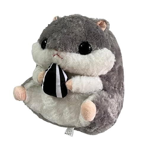 Arkdorz Cute Hamster Plush Toy,15.7inch Hamster Stuffed Animal Plush Pillow,Soft Stuffed Toy Birthday for Kids Boys Girls (Grey) - Image 1