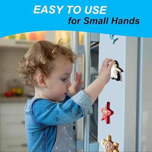 Toddler Fridge Magnets for Kids - Kid Refrigerator Magnets for Toddlers - Ocean Animal Magnets for Fridge - Toddler Magnets for Refrigerator - Big Magnetic Animals - Educational Magnet for Whiteboard thumbnail 5