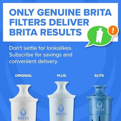Brita Large 10-Cup Water Filter Pitcher, WQA NSF/ANSI Certified, Removes Chlorine Taste & Odor, Reduces Zinc, Copper & Mercury, 1 Standard Filter, Lasts 2 Months, Bright White thumbnail 8