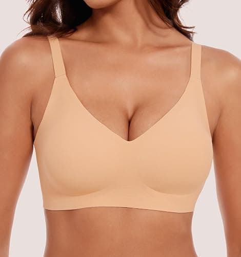 habibee Bra for Women No Underwire Comfort Seamless Bras Push Up Wireless Bras Full Coverage Bralettes, Bra Extender thumbnail 2