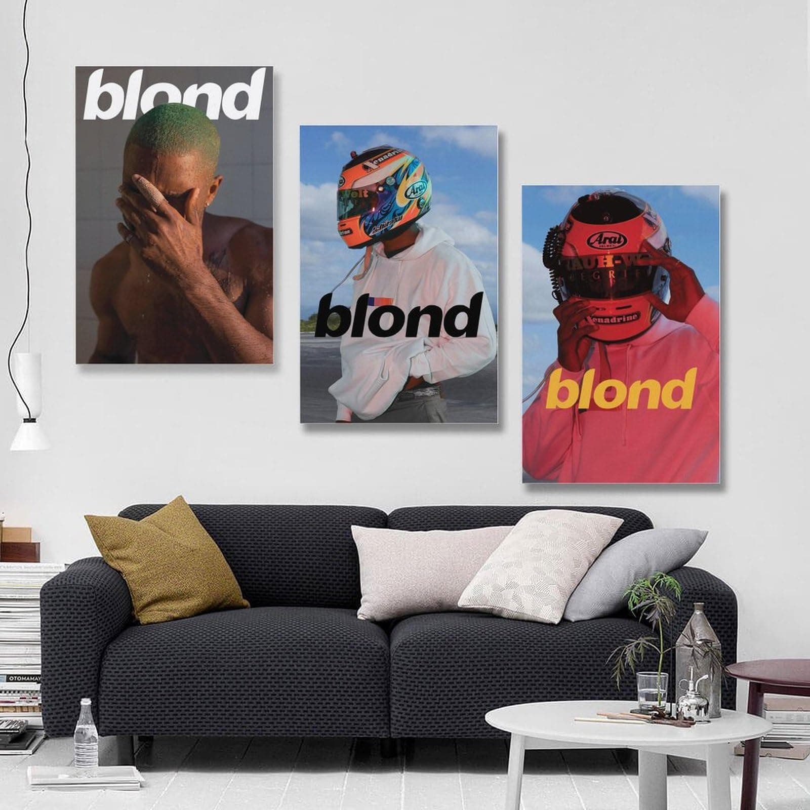 Frank Ocean Blonde Poster Album Cover Poster A Set of 3 Canvas Posters Room Aesthetic Festival Gift Family Bedroom Decor Wall Art Home08x12inch(20x30cm)-3pcs Style - 08x12inch(20x30cm)-3pcs thumbnail 5