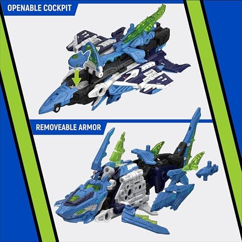 52TOYS BEASTDRIVE BD-02 Hydro Bullet Shark Deformation Toys Action Figure, Converting Toys in Vehicle and Beast, Perfect Birthday Party Gift for Teens and Adults thumbnail 9