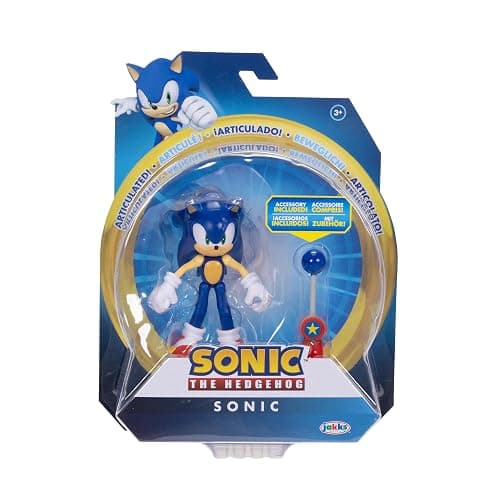 Sonic the Hedgehog 4-inch Sonic Action Figure with Blue Checkpoint Accessory. Ages 3+ (Officially licensed by Sega) thumbnail 6