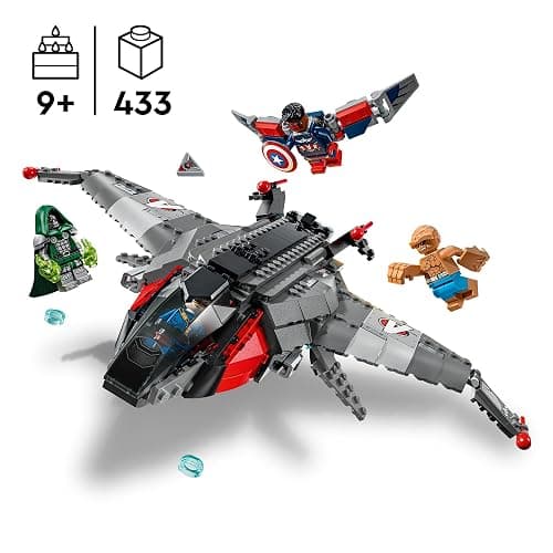 LEGO Marvel Avengers: Doomsday Quinjet 76347 | Building Toy for Boys & Girls, Ages 9+, Marvel Movie Memorabilia with 4 Minifigures, 433 pieces, Gift for Birthdays thumbnail 3