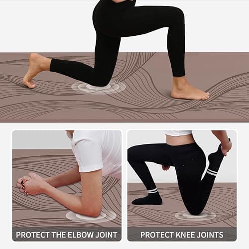PAIDU Large Yoga Mat-72’x36’x0.4’ Extra Width ＆ Thick,Comfortable,Non-Slip Exercise Mat-Works Great on All Floor for Stretching,Yoga Studio,Gym or Home Workouts thumbnail 2
