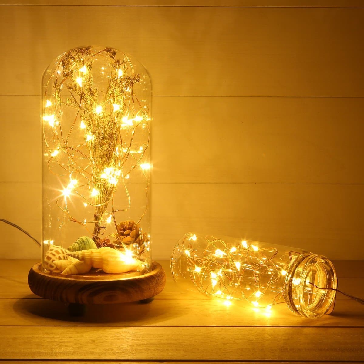 ANJAYLIA LED Fairy String Lights, 10Ft/3M 30leds Firefly String Lights Garden Home Party Wedding Festival Decorations Crafting Battery Operated Lights, Warm White thumbnail 3