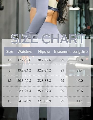 Ieumaz Women Straight Leggings Bottoms High Waist Gym Workout Leggings Stretch Casual Wide Leg Yoga Pants thumbnail 6