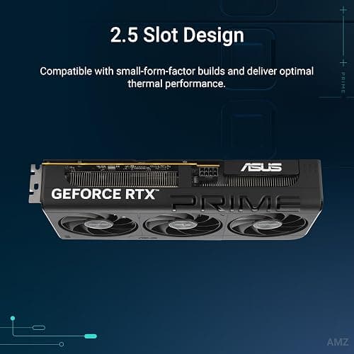 ASUS Prime GeForce RTX 5060 8GB GDDR7 OC Edition SFF Ready Graphics Card (PCIe 5.0, 8GB GDDR7, HDMI/DP 2.1, 2.5 slot, Axial tech fans, Dual BIOS) thumbnail 2