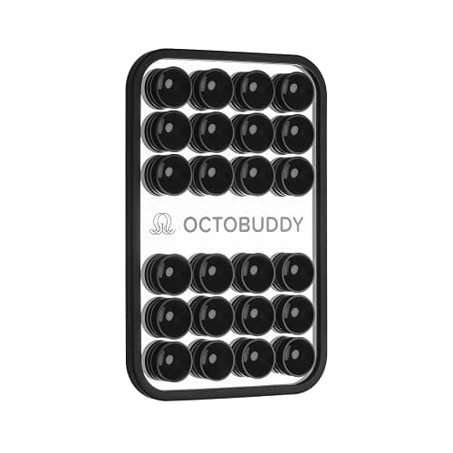 OCTOBUDDY Mirror - OG Suction Cup Phone Mount - Empire Strikes Black | Silicone Suction Grip Mobile Holder with Built-In Mirror - Hands-Free Selfies and Videos - Content Creator Accesory - - Image 1