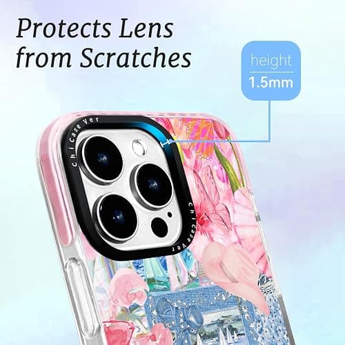 ChiCaseVer for iPhone 14 Case, Coastal Vintage Collage Pattern, Military-Grade Drop Protection, Vintage Coastal Soft Slim TPU Protective Cover with Camera Protection for WomenGirls thumbnail 5