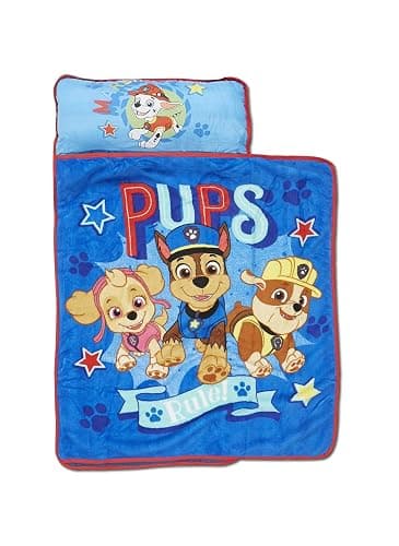 Paw Patrol We're a Team Nap-Mat Set– Quilted Nap Mat with Built-in Pillow and Plush Blanket – Portable Nap Mat for Daycare, Preschool, Sleepovers & Travel – for Boys or Girls Ages 3+ thumbnail 2