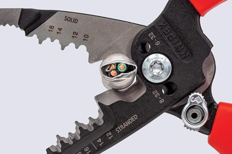 KNIPEX Tools 13 72 8 Forged Wire Stripper, 8-Inch thumbnail 6