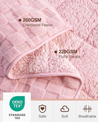 Pink Weighted blanket thumbnail 4