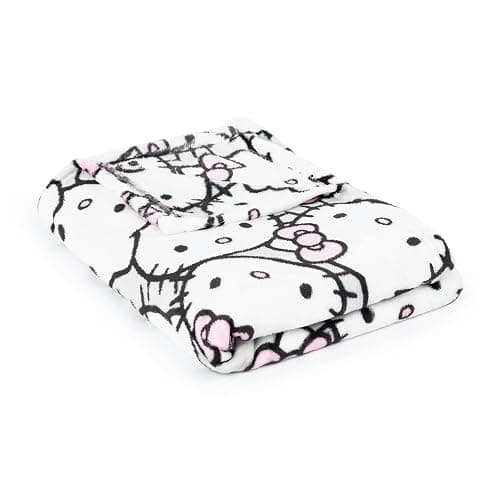 Jay Franco Hello Kitty Throw Blanket with Playhouse Gift Box - Plush Throw Measures 46 x 60 Inches - Super Soft Special Edition Fleece Bedding thumbnail 6