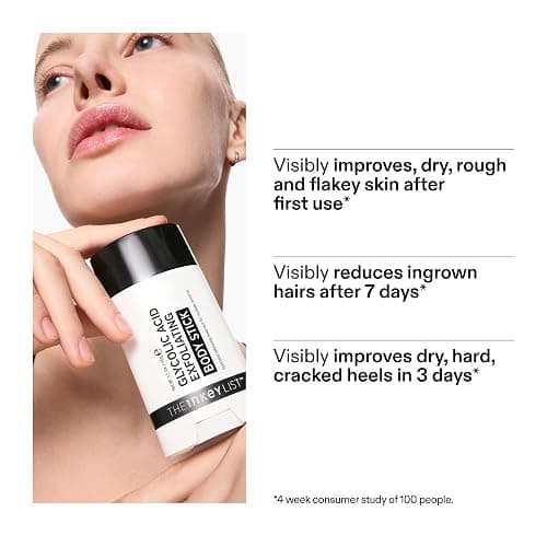 The INKEY List Glycolic Acid Exfoliating Body Stick 45g | 7% Glycolic Acid and Salicylic Acid Exfoliator, Targets Ingrown Hairs and Rough Body Skin, Suitable for All Skin Types thumbnail 5