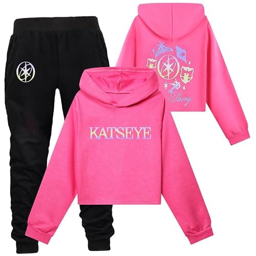 Katseye Hoodie Set for Girls Kids Boys Music Album Katseye Merch Sweatshirt Casual Long Sleeve Suit for 3-15 Years - Image 1