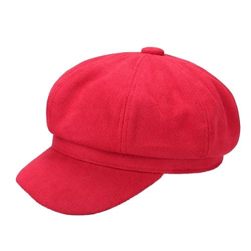 Newsboy Cabbie Baker boy hat Beret Cap for Women Pageboy Visor Paperboy Hat Sailor Fiddler Hat Adjustable - Image 1
