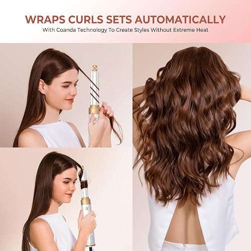 Air Styler 5 In 1 Magic Styler Avec 1000W Seche Cheveux, Brushing Brosse Soufflante, Auto Boucleur a Air, Brosse Soufflante Lissante, pour Sécher, Boucler, Lisser thumbnail 5