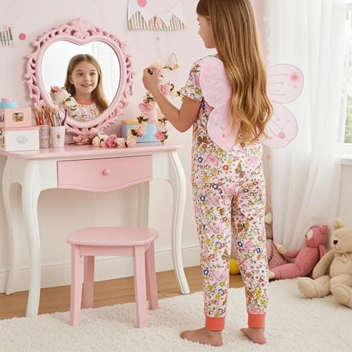 PATPAT Bamboo Viscose Pajamas Sets for Boys Girls Kids Toddler, 3 Pack Shorts & Pants Sleepers, Ultra-soft Snug Fit Pjs 2-12Y thumbnail 4