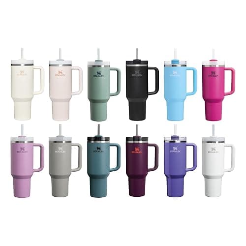 STANLEY Quencher H2.0 Flowstate Tumbler 1.2L - Cold for 11 Hours - Iced for 48 Hours - Metal Water Bottle with Straw, Handle and Lid - Dishwasher Safe - Travel Mug for Cold Drinks - Frost thumbnail 10
