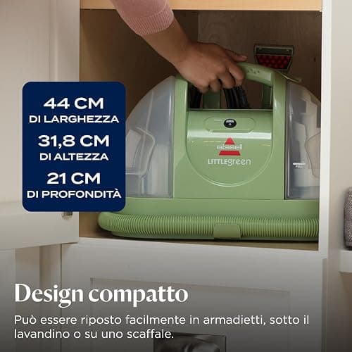 BISSELL Little Green, Lavatappeti, Lavatappezzeria per Macchie Quotidiane e Sporco, Lava Tappezzeria per Tappeti, Auto, Pulisci Divani, Moquette, Materassi e Altro, Potente Motore da 340W, 4098N thumbnail 5